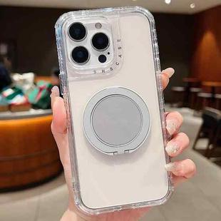 For iPhone 13 Pro Max Dreamland Transparent MagSafe Holder Phone Case(Grey)