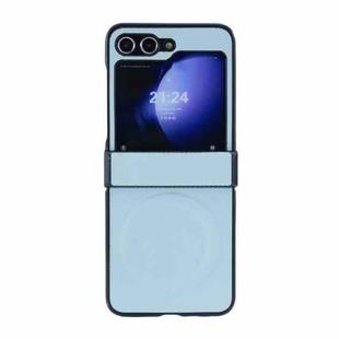 For Samsung Galaxy Z Flip6 5G Diamond Pattern MagSafe Magnetic Folding Phone Case(Sky Blue)