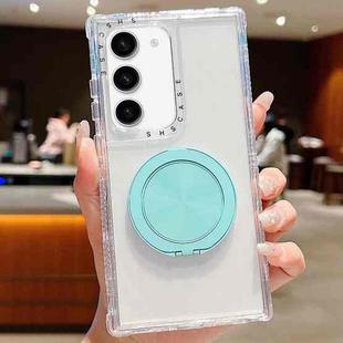 For Samsung Galaxy S21 5G Dreamland Transparent MagSafe Holder Phone Case(Mint Green)