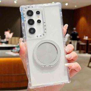 For Samsung Galaxy S23 Ultra 5G Dreamland Transparent MagSafe Holder Phone Case(Grey)