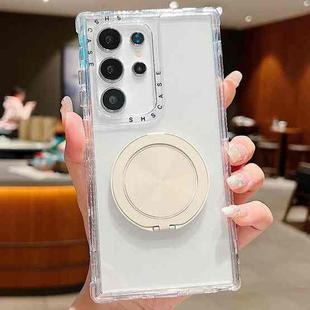 For Samsung Galaxy S23 Ultra 5G Dreamland Transparent MagSafe Holder Phone Case(White)