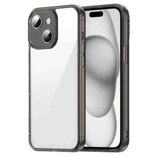For iPhone 15 PC Hybrid TPU Airbag Shockproof Phone Case(Transparent Black)