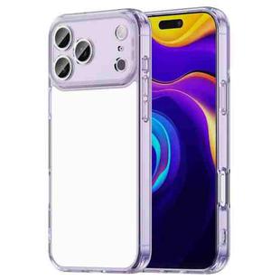 For iPhone 17 Pro Max PC Hybrid TPU Airbag Shockproof Phone Case(Transparent Purple)