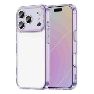 For iPhone 17 Pro PC Hybrid TPU Airbag Shockproof Phone Case(Transparent Purple)
