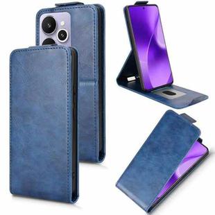 For Realme 15 5G / 15 Pro 5G Magnetic Vertical Flip Leather Phone Case with Buckle(Blue)