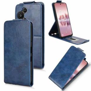 For TCL 60 SE NxtPaper 5G Magnetic Vertical Flip Leather Phone Case with Buckle(Blue)