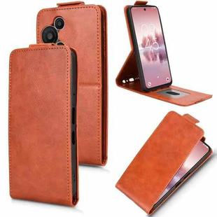 For TCL 60 SE NxtPaper 5G Magnetic Vertical Flip Leather Phone Case with Buckle(Brown)