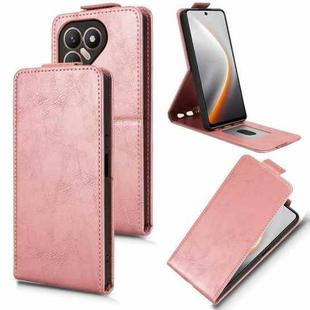 For Tecno Pova 7 4G Magnetic Vertical Flip Leather Phone Case with Buckle(Rose Gold)