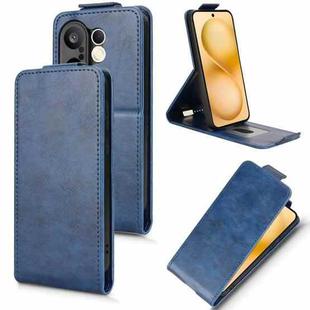 For vivo X200 FE / S30 Pro mini Magnetic Vertical Flip Leather Phone Case with Buckle(Blue)