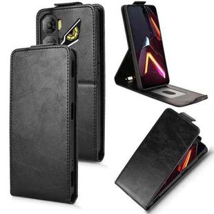 For ZTE nubia Neo 3 5G Magnetic Vertical Flip Leather Phone Case with Buckle(Black)