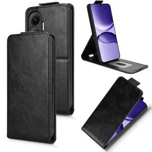 For Redmi Turbo 4 Pro 5G Magnetic Vertical Flip Leather Phone Case with Buckle(Black)