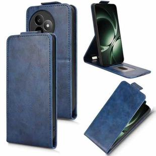 For Redmi K80 Ultra Magnetic Vertical Flip Leather Phone Case with Buckle(Blue)