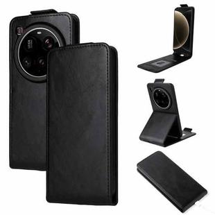 For Xiaomi 15 Ultra 5G Magnetic Vertical Flip Leather Phone Case with Buckle(Black)