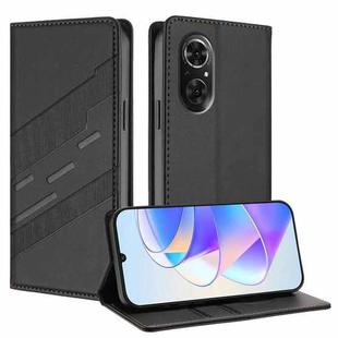 For Honor 50 SE / Huawei nova 9 SE Embossed Multi-functional Wallet Retro Leather Phone Case(Black)