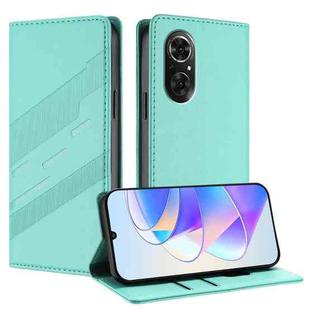 For Honor 50 SE / Huawei nova 9 SE Embossed Multi-functional Wallet Retro Leather Phone Case(Mint Green)