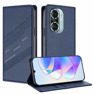 For Honor 60 Pro Embossed Multi-functional Wallet Retro Leather Phone Case(Dark Blue)