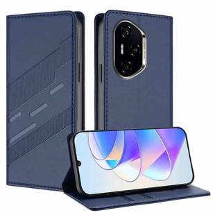 For Honor 300 Pro / 300 Ultra Embossed Multi-functional Wallet Retro Leather Phone Case(Dark Blue)