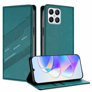 For Honor X8 4G / X30i / Play6T Pro Embossed Multi-functional Wallet Retro Leather Phone Case(Dark Green)