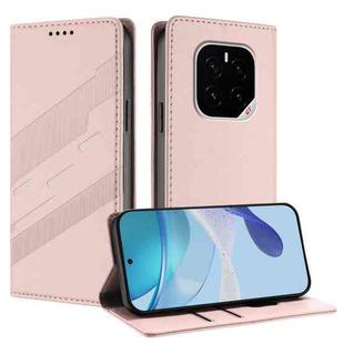 For Honor GT Pro Embossed Multi-functional Wallet Retro Leather Phone Case(Pink)