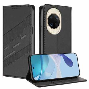 For Huawei nova 14 Embossed Multi-functional Wallet Retro Leather Phone Case(Black)