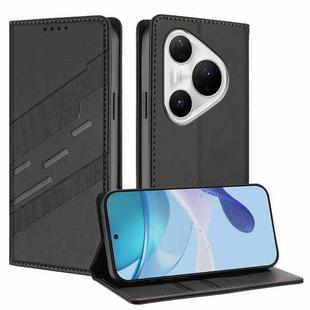 For Huawei Pura 80 Pro+ Embossed Multi-functional Wallet Retro Leather Phone Case(Black)