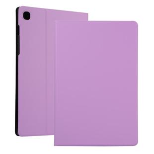 For Samsung Galaxy Tab A7 / T500 Horizontal Flip Elasticity PU + TPU Leather Case with Holder(Purple)