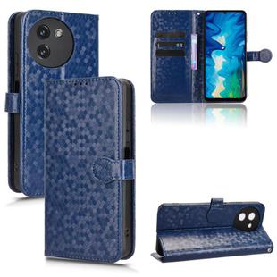 For Doogee Note 59 / Note 59 Pro Honeycomb Dot Texture Leather Phone Case(Blue)