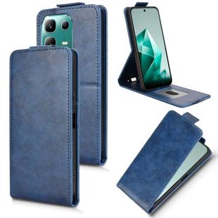 For Infinix Note 50x Magnetic Vertical Flip Leather Phone Case with Buckle(Blue)