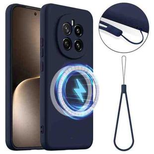 For Honor Magic7 Shockproof Silicone Magsafe Phone Case(Navy Blue)