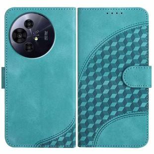 For TCL 50 NxtPaper YX0060 Elephant Head Embossed Phone Leather Case with Lanyard(Light Blue)