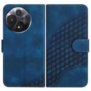 For TCL 60R 5G YX0060 Elephant Head Embossed Phone Leather Case with Lanyard(Royal Blue)