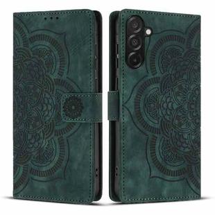 For Samsung Galaxy A17 5G / A26 5G Mandala Embossed Retro Frosted Leather Phone Case(Green)