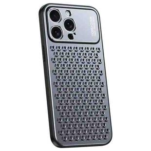 For iPhone 13 Pro Max Honeycomb Radiating Alloy Phone Case(Space Grey)