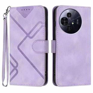 For TCL 50 NxtPaper Line Pattern Skin Feel Leather Phone Case(Light Purple)