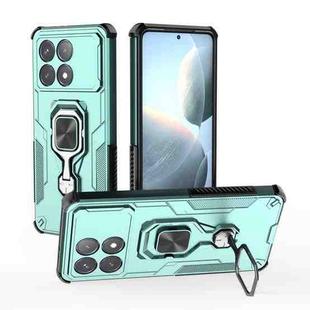 For Redmi K70 Metal Kickstand TPU Hybrid PC Phone Case(Green)