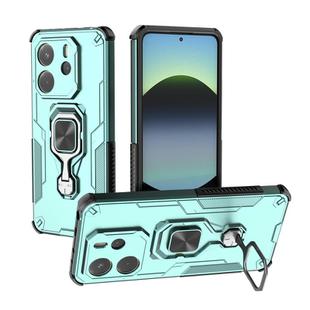 For Redmi Note 14 4G 163.25mm Metal Kickstand TPU Hybrid PC Phone Case(Green)