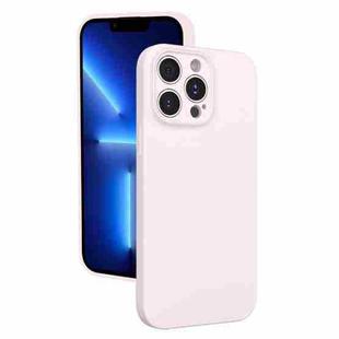 For iPhone 13 Pro Fine Hole Liquid Silicone Phone Case(Pink)