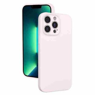 For iPhone 13 Pro Max Fine Hole Liquid Silicone Phone Case(Pink)