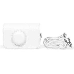 For Kodak EKTAR H35 / F501 / F9 Full Body Leather Camera Case Bag with Strap(White)