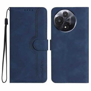 For TCL 60R 5G Heart Pattern Skin Feel Leather Phone Case(Royal Blue)