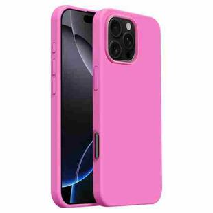 For iPhone 16 Pro Burom Cloud Sensing Ultra-thin Liquid Silicone Full Coverage Phone Case(Rose Powder)
