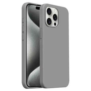 For iPhone 15 Pro Max Burom Cloud Sensing Ultra-thin Liquid Silicone Full Coverage Phone Case(Fifty Shades of Grey)