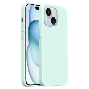 For iPhone 15 Burom Cloud Sensing Ultra-thin Liquid Silicone Full Coverage Phone Case(Mambo Green)