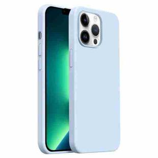 For iPhone 13 Pro Max Burom Cloud Sensing Ultra-thin Liquid Silicone Full Coverage Phone Case(Cloud Blue)