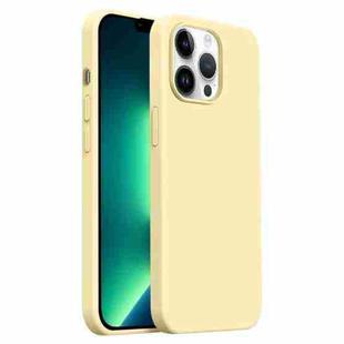 For iPhone 13 Pro Max Burom Cloud Sensing Ultra-thin Liquid Silicone Full Coverage Phone Case(Creamy)