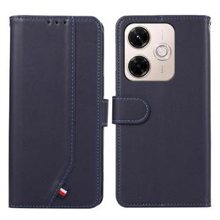For Redmi 13X ABEEL Delicate Texture Splicing RFID Leather Phone Case(Blue)