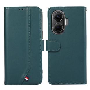 For Redmi Turbo 4 Pro ABEEL Delicate Texture Splicing RFID Leather Phone Case(Green)