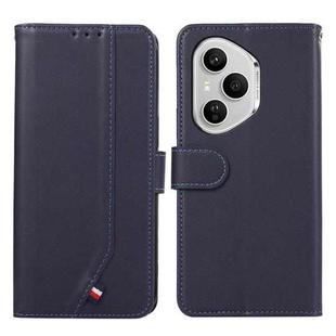 For Honor 400 Pro Global 160.8mm ABEEL Delicate Texture Splicing RFID Leather Phone Case(Blue)