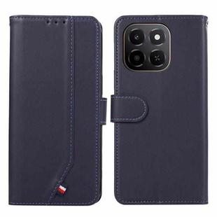 For Honor X6c 4G ABEEL Delicate Texture Splicing RFID Leather Phone Case(Blue)