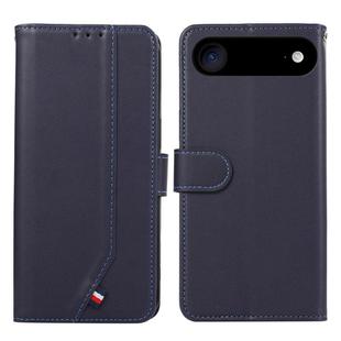 For iPhone 17 Air ABEEL Delicate Texture Splicing RFID Leather Phone Case(Blue)
